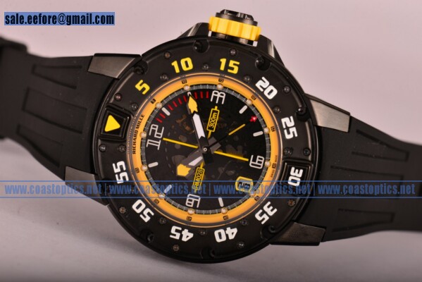 Richard Mille RM028 Watch PVD Yellow Bezel Perfect Replica